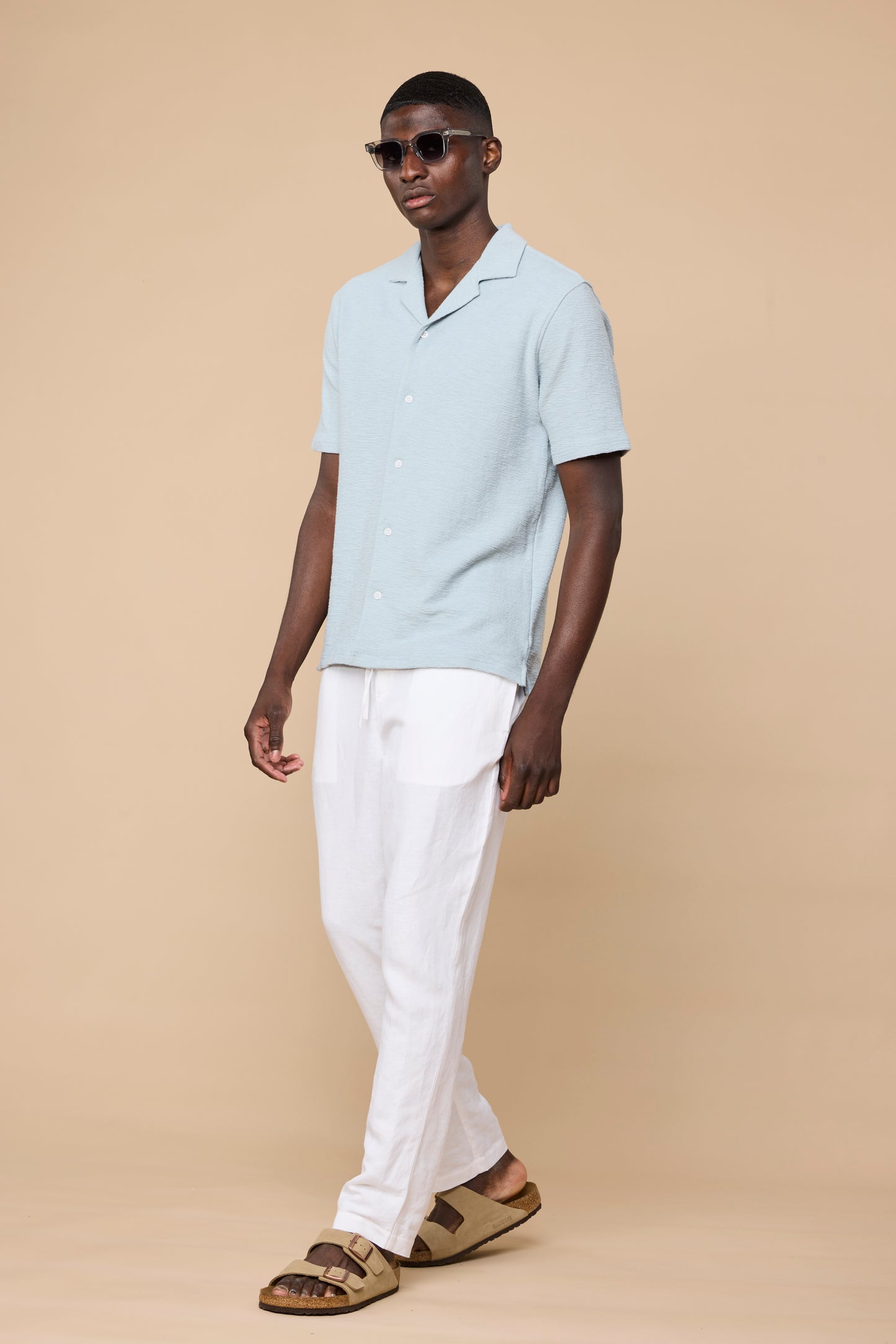 LARENZO SHIRT - DUSTY BLUE