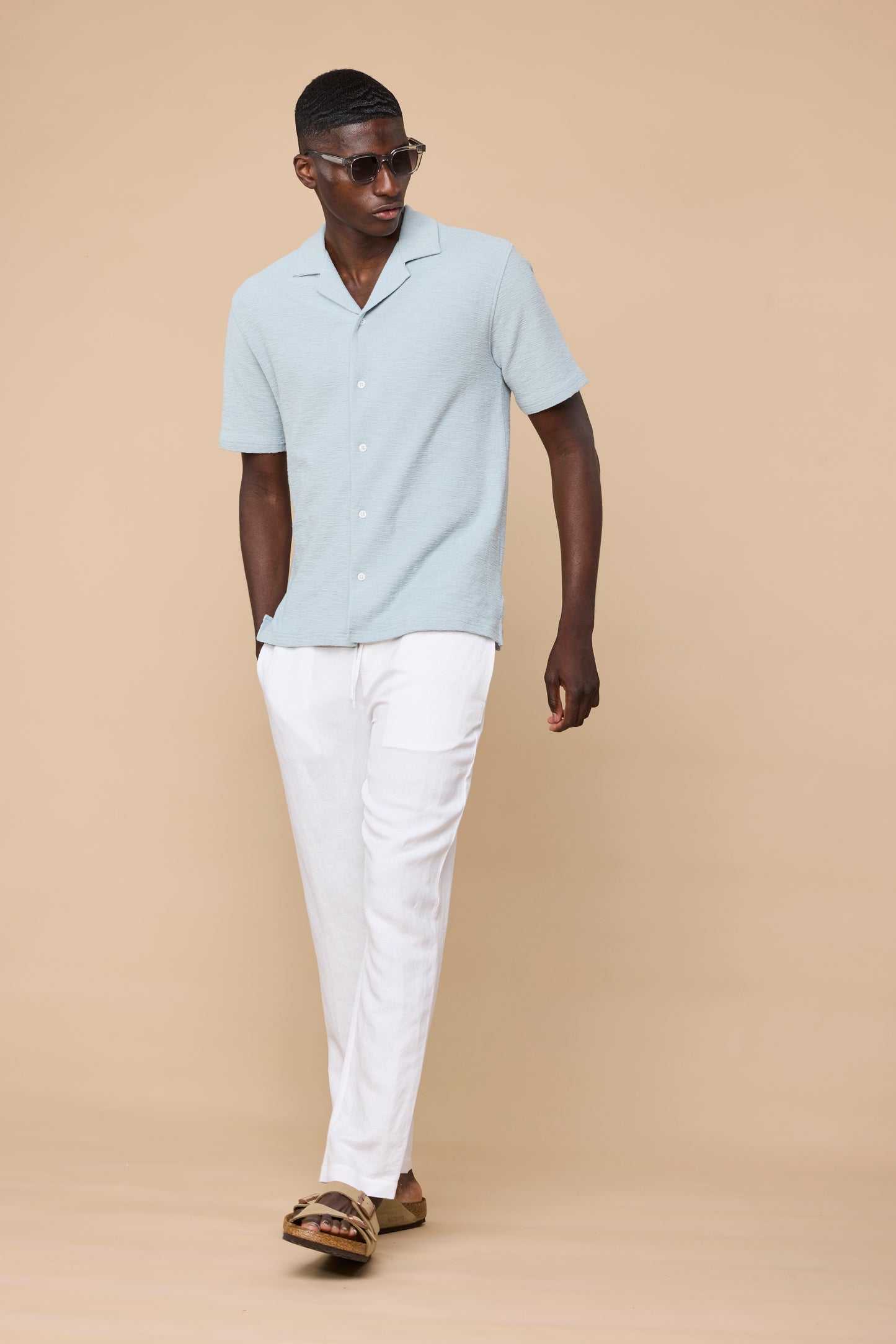 LARENZO SHIRT - DUSTY BLUE