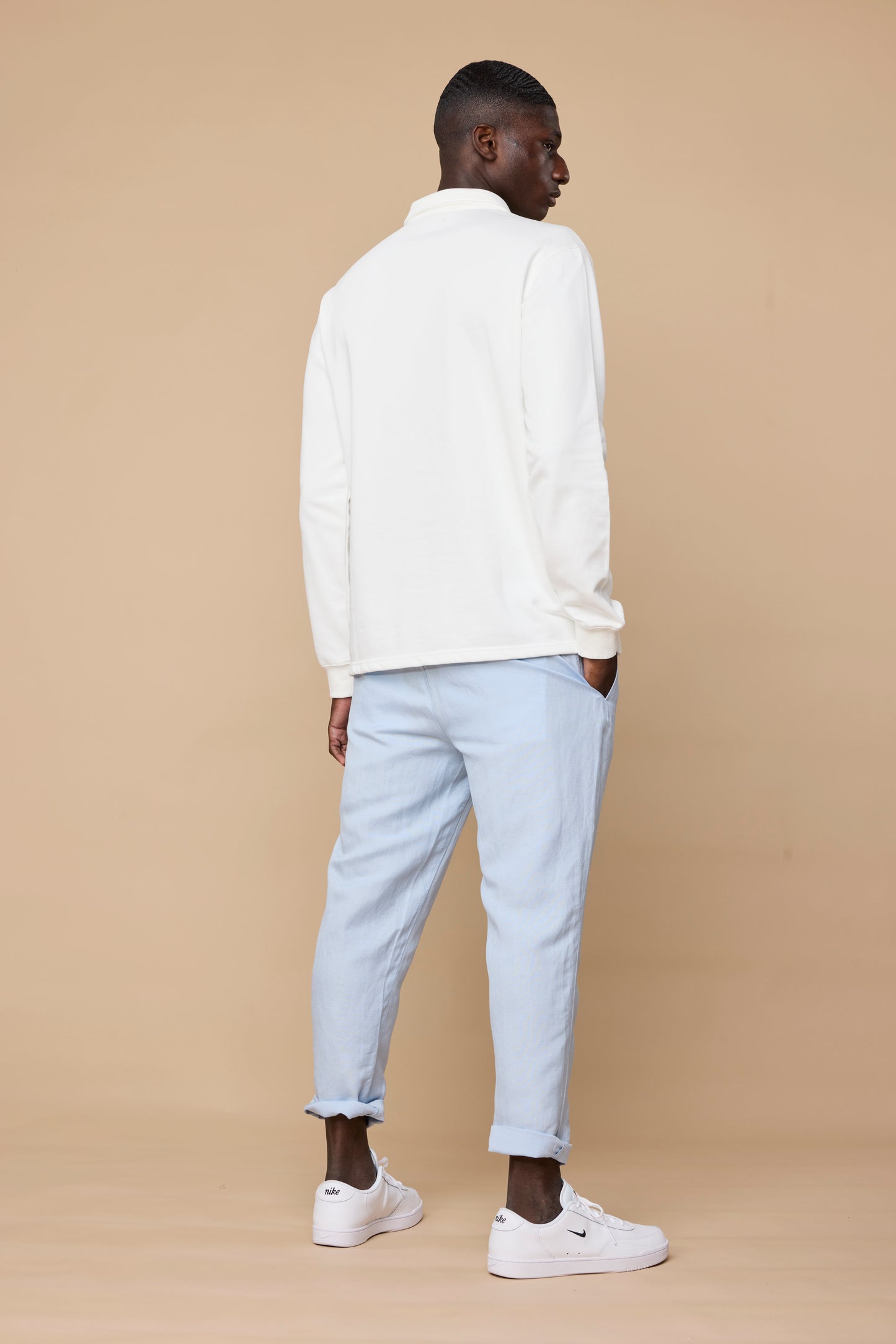 FLAVIO ZIP SWEAT - OFFWHITE