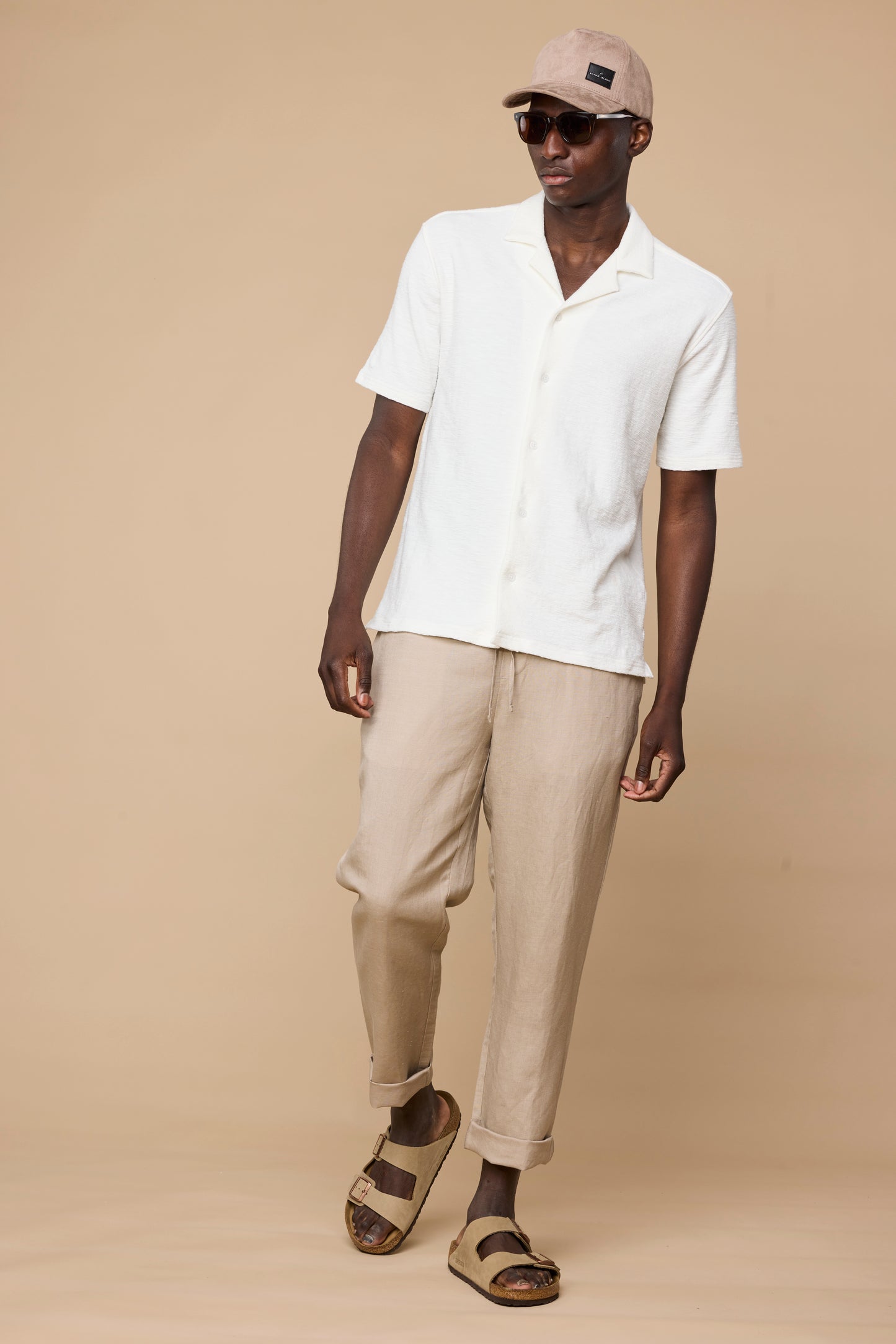 ELVIRO LINEN PANTS - SAND