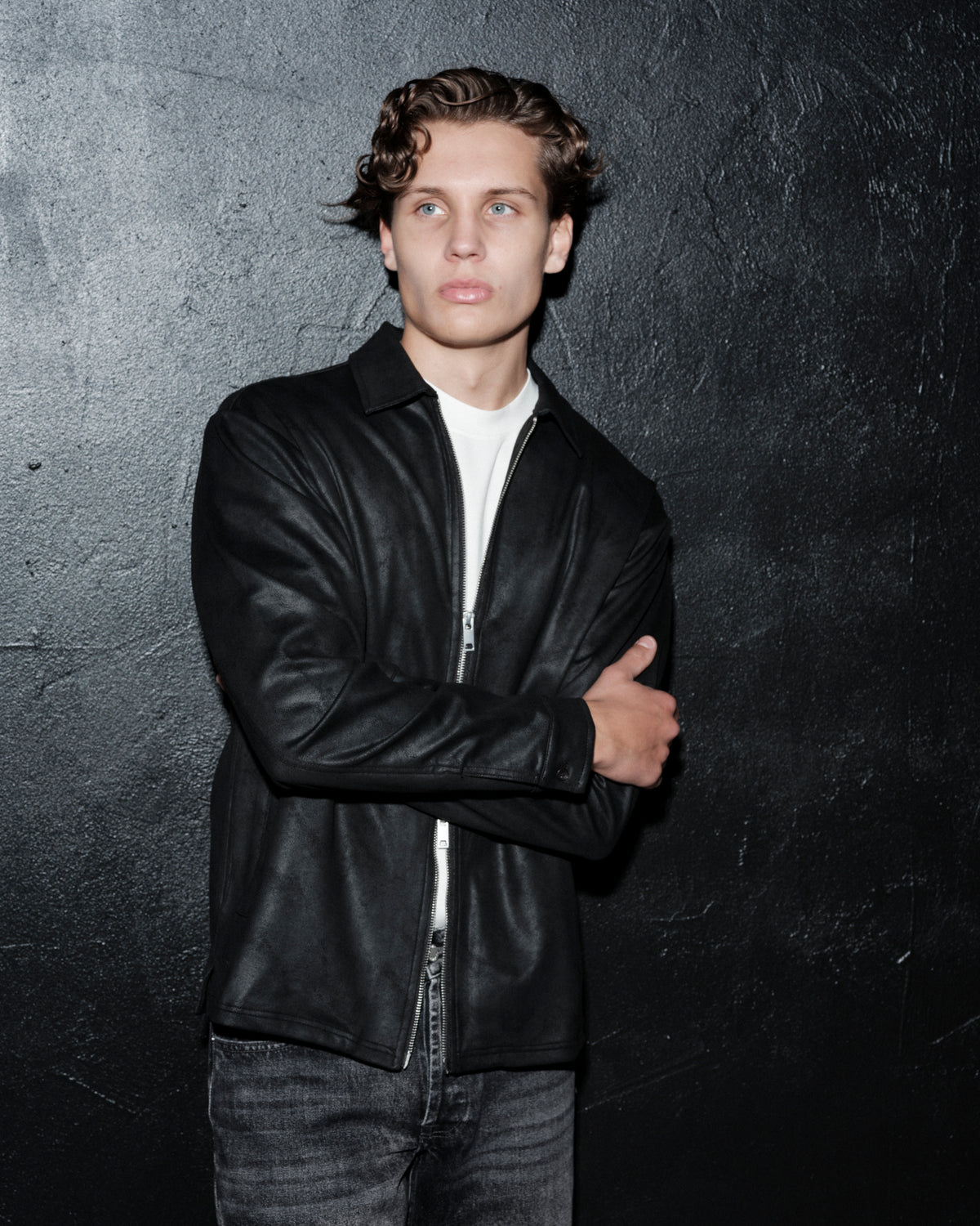 DENKI VEGAN LEATHER SHIRT