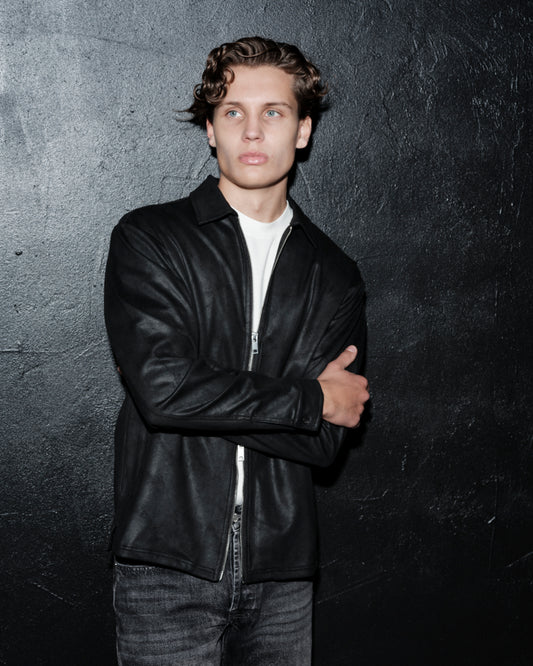 DENKI VEGAN LEATHER SHIRT